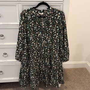 Entro Floral Green Dress